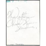 Charlie Thomas of the Drifters signed album page. Good Condition. All signed items come with our