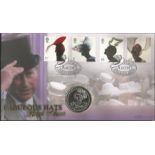 Fabulous Hats Royal Ascot coin FDC PNC. Gibraltar 1 crown coin inset. 19/6/01 Ascot postmark. Good