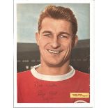 Roger Hunt signed 12x8 colour magazine photo. Good Condition. All signed items come with our