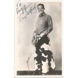 Tex Mcleod signed vintage 6 x 4 photo. Dedicated. Good Condition. All signed items come with our