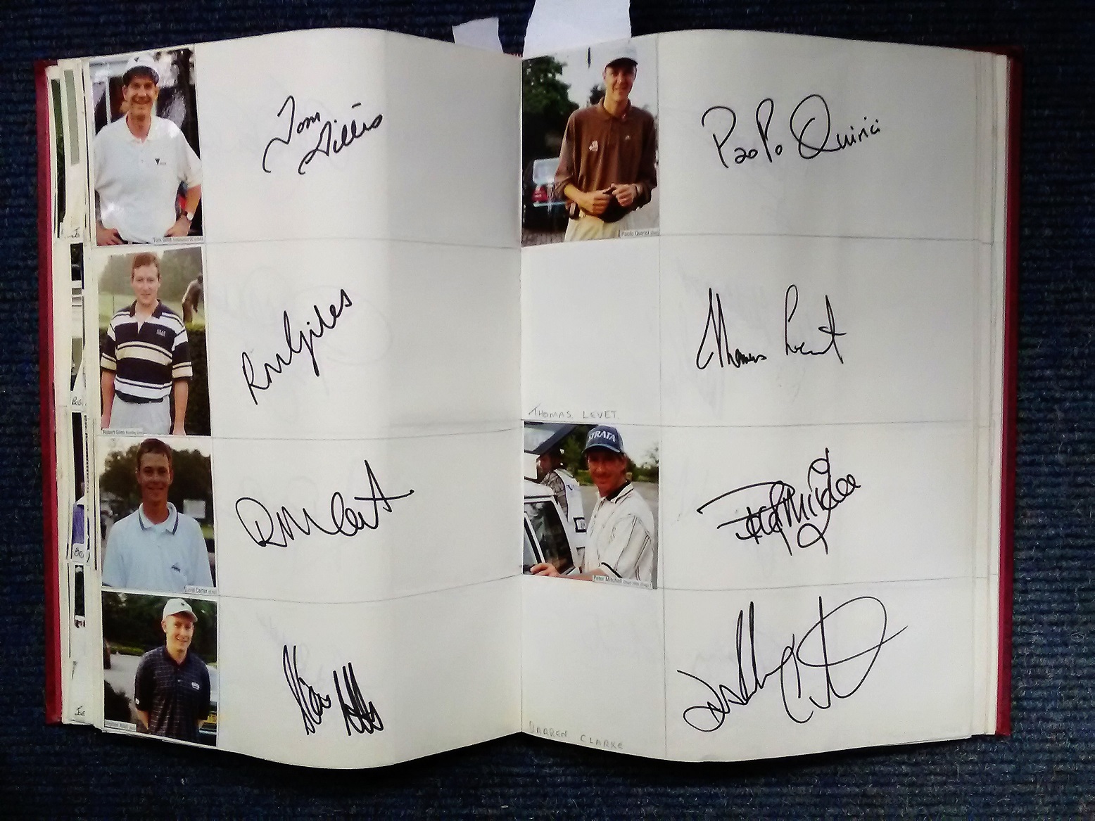 Large autograph album containing golfer signatures. 100+ signatures. Some of names included are Tony - Image 3 of 6