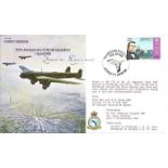 Dambuster David Shannon signed 70th anniv of No38 squadron Fairey Hendon RAF B19 cover. Good