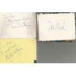 Small autograph album. All signatures on individual pages includes Freddie Starr, Harry Secombe, The