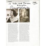 Renata Tebaldi signed inside Decca records La Tebaldi booklet. Good Condition. All signed items come