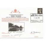 Rob Roy McCurrach DSM and Ken Hutchings DSM signed HMS Tigris navy cover. Series Six no 32a. Good