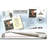 Capt. Les Brodie signed 2009 Concorde Queen of the Skies Mercury 40th ann Supersonic flight cover.