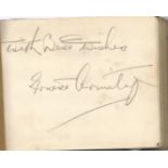 1930-40/s Opera and Musicians autograph book. 60 autographs. Signed by Ernest Armitage, Muriel Gale,