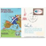 WW2 Escaper Bill Randle DFM signed 1972 RAFES SC2 Cover Pyrenees. Good Condition. All signed items