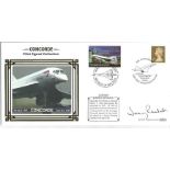 Concorde Capt. Jeremy Rendell signed 2003 Benham official Concorde FDC with Maldives Concorde