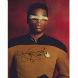 LeVar Burton signed 10 x 8 colour Star Trek photo. Good Condition. All signed items come with our