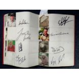 Large autograph album containing golfer signatures. 100+ signatures. Some of names included are Tony