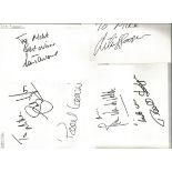 Golfers signed 6x4 white index card collection. 35 cards. Dedicated to Mike or Michael. Some of