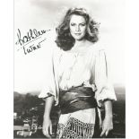 Kathleen Turner signed 10 x 8 Romancing the Stone b/w photo. Good Condition. All signed items come