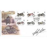 John Surtees signed Classic Bike FDC. 19/7/05 Towcester postmark. Good Condition. All signed items