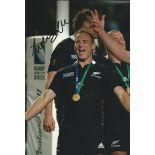 ANDREW ELLIS signed in-person New Zealand All Blacks Rugby World Cup 8x12 Photo. Good Condition. All