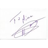 Novak Djokovic Tennis autograph to Mike signed to 6 x 4 white card. Good Condition. All signed items