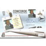 Capt. Tim Orchard signed 2009 Concorde Queen of the Skies Mercury 40th ann Supersonic flight