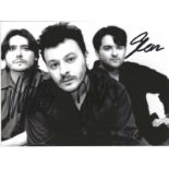 Manic Street Preachers signed 8x5 b/w photo. Good Condition. All signed items come with our