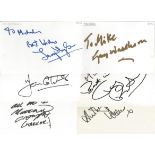 The Bill signed 6x4 white index card collection. 8 cards and some unsigned promotional photos.