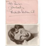 Gertrude Lawrence signed autograph album page with unsigned 6 x 4 vintage portrait photo. Good