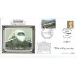 Concorde Capt. Terence Henderson signed 2003 Benham official Concorde FDC with Maldives Concorde