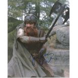 John Rhys Davies signed 10x8 colour photo from Lord of the Rings. Good Condition. All signed items