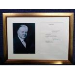 Herbert Hoover typed signed letter dated 1960 on personal stationary giving thanks for a gracious