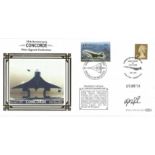 Concorde Capt. Sandy MacFarlane signed 2003 Benham official Concorde FDC with Maldives Concorde