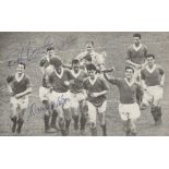Ranger B/W Cutting From A 1960s Annual, Measuring 28 X 17 Cms It Depicts Rangers Players Parading
