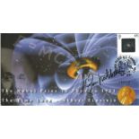 Moonwalker Apollo 14 Dr Edgar Mitchell signed Albert Einstein Nobel prize 2001 cover. United