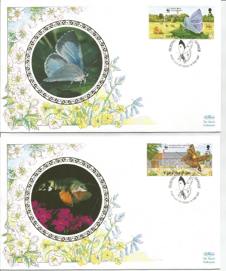 Butterfly Benham FDC collection. 26 covers in burgundy Benham album. Good Condition. All signed - Image 4 of 4