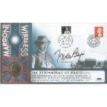 Trevor Bayliss signed Marconi Wireless Benham official 2001 coin FDC PNC. C01/93. GB & Canada