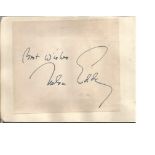 Nelson Eddy signed autograph album page Gracie Fields on the reverse. Good Condition. All signed