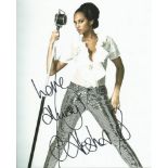 Alesha Dixon signed 10x8 colour music photo. Good Condition. All signed items come with our