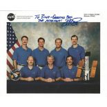 Steven Smith NASA Astronaut signed Space Shuttle mission crew 10 x 8 colour litho photo from NASA.