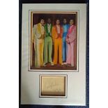 Randy and Jackie Jackson, Jackson Five autographed presentation. High quality professionally mounted