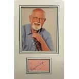 Roger Whittaker autographed presentation. An authentic autograph matted with a nice 10 x 8 inch,