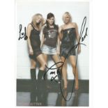 Atomic Kitten Pop Girl Group Fully Signed 6x8 Photo. Good Condition. All signed items come with