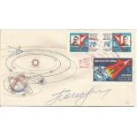 Pavel Popovich Russian Cosmonaut signed 1962 Vostok 4 launch FDC Moscow postmarks. Vostok 4 was a