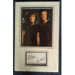Colin Blunstone, Rod Argent autographed presentation. High quality professionally mounted 28cm x