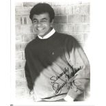 Johnny Mathis signed 10 x 8 b/w photo of the singing legend. Good Condition. All signed items come