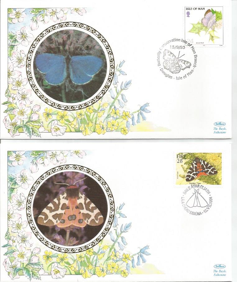 Butterfly Benham FDC collection. 26 covers in burgundy Benham album. Good Condition. All signed - Image 2 of 4