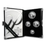 2000 American Eagles Proof Platinum Four Coin set in original presentation box with certificate.