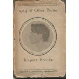 1914 and other poems by Rupert Brooke hardback book. 1918. Dustjacket has seen better days and