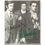 Jean Paul Belmonde and Alain Delon signed 10x8 b/w photo from Borsalino. Good condition. All
