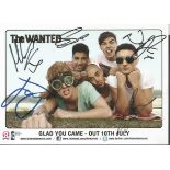 The Wanted signed 6x4c colour promo photo. Good condition. All signed items come with our