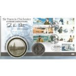 Sir Robin Knox-Johnston signed Sir Francis Chichester Extreme Endeavours coin Benham official FDC