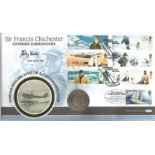 Polly Vacher signed Sir Francis Chichester Extreme Endeavours coin Benham official FDC PNC. 1 half