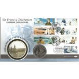 Sir Francis Chichester Extreme Endeavours coin Benham official FDC PNC. 1 half crown coin inset.