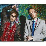 Basement Jaxx signed 10x8 colour photo. English electronic music duo consisting of Felix Buxton